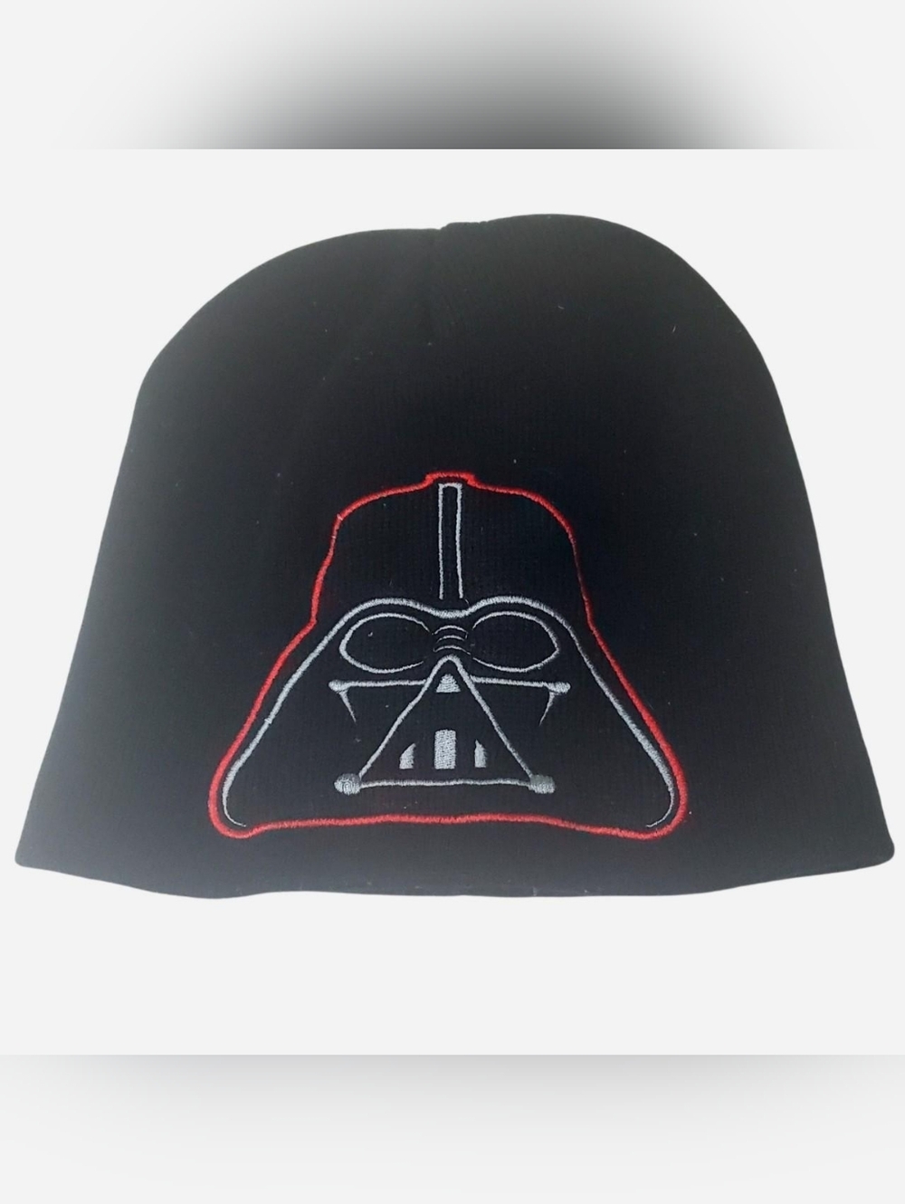 Star Wars Darth Vader Beanie Hat Mens One Size Black Embroidered Stretchable